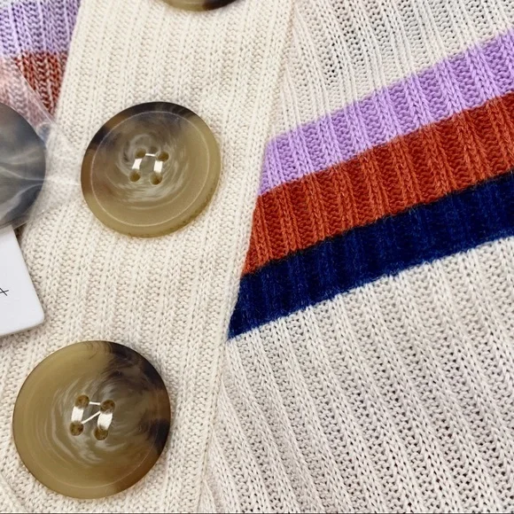 NWT Blu Pepper Day to Day V-neck Ribbed Sweater - Picture 8 of 13